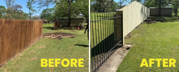 Before and After Lawn Care Maintenance